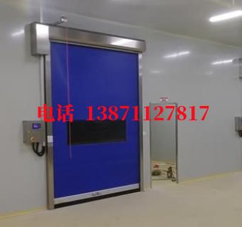 自动PVC拉链密封快速卷帘门